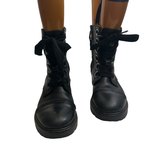 Zadig & Voltaire Joe Black Ankle Zip Combat Military Gothic Punk Boots Fit - Picture 3 of 16